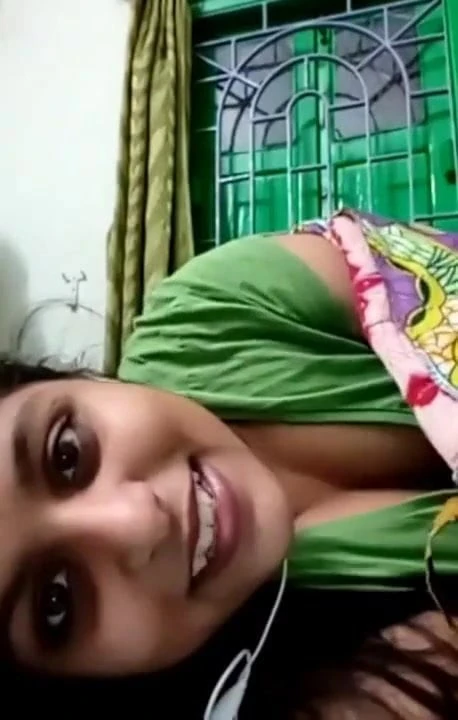 Video chatting cleavage