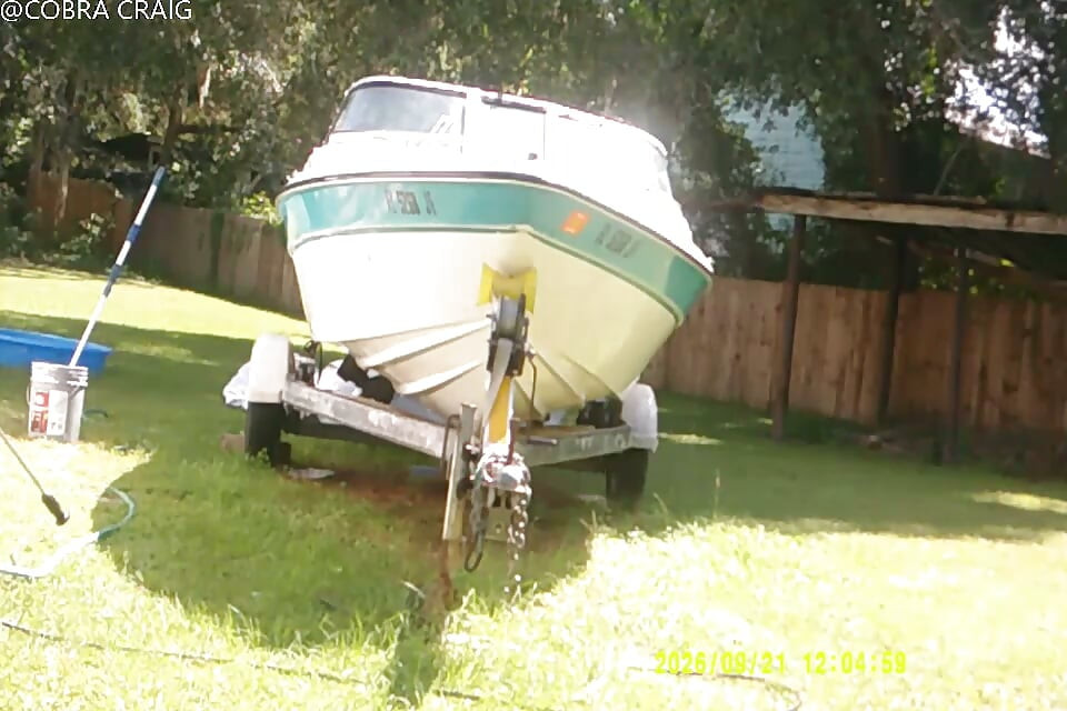 9-21-26 COBRA STARTS THE BOAT THE WHOLE TIME BIT CH ING THE LADY NEXT DOOR IS A HI IQ MORON AND THE LOVE BUGS.