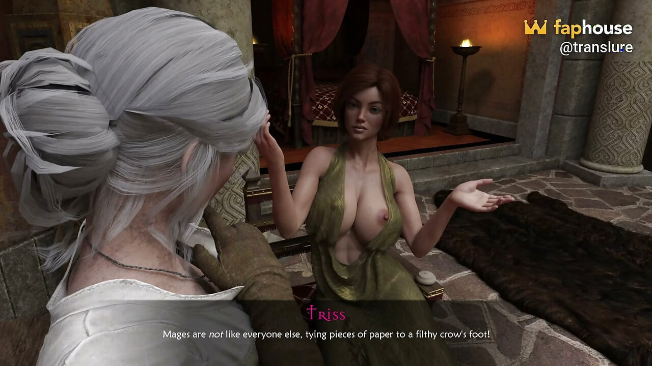 The Witchers 1 - Triss menggunakan sihir untuk menjadi futa dan ngentot sama ciri