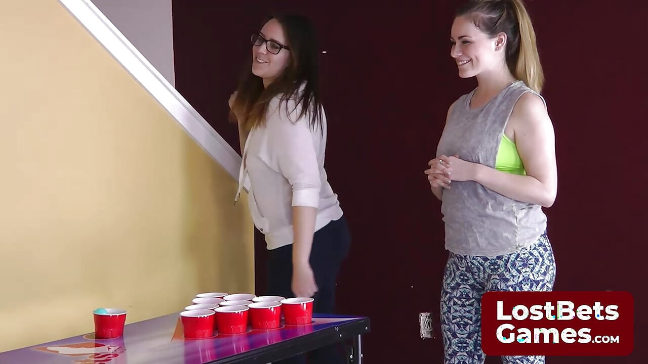 One daring Strip Air Pong move has an opponent's shot go wild