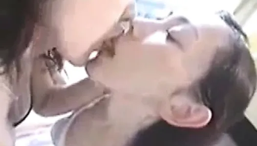 Filthy Japanese Lesbians French Kissing