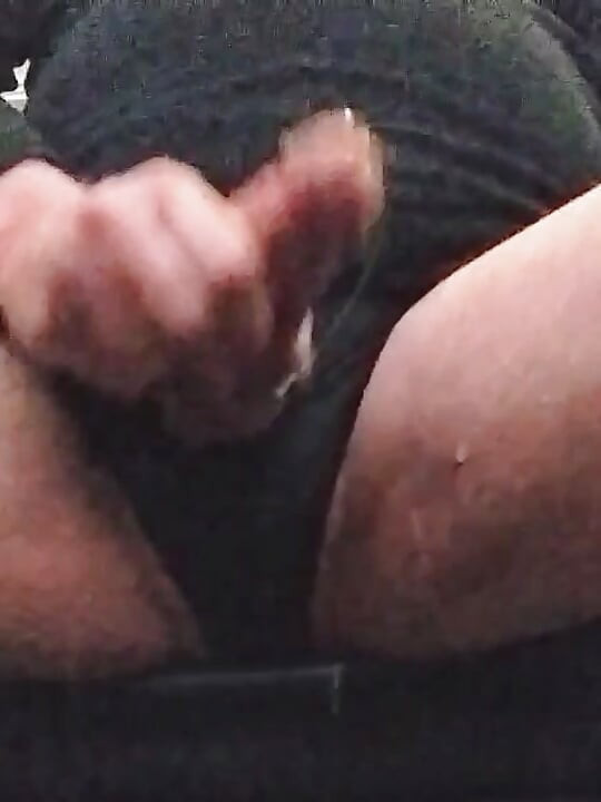 Grandpa squirting cum from his massive semi
