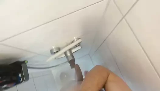 Solo duş mastürbasyon + cumshot