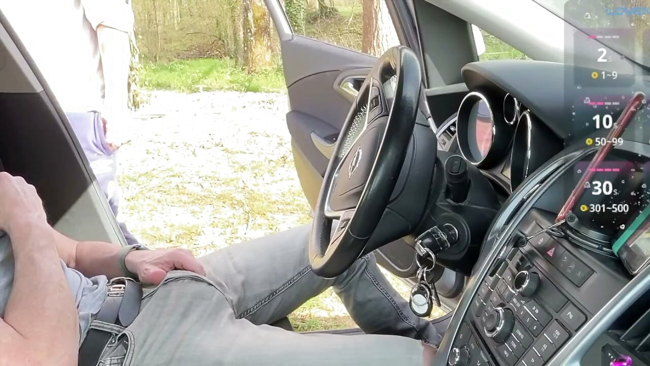 Parked Car Blowjob with Pants Down