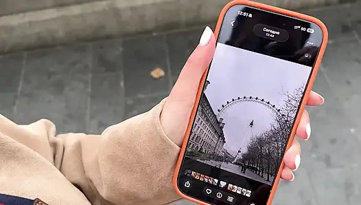 Lost Tourist Shows Her Nudes Asking For Big Ben - Then Takes It Deep!
