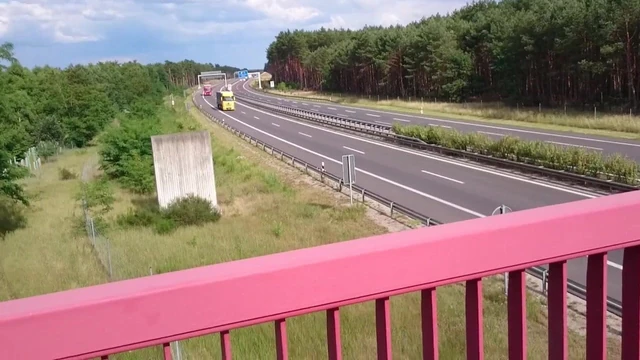 Public flashing motorway bridge - jerking and cumming for dr