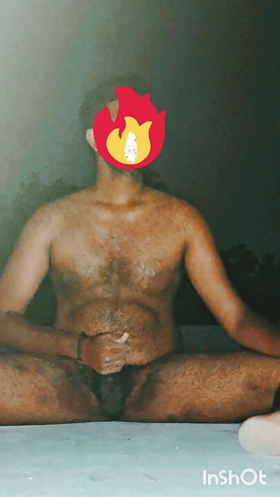 Nude Indian Male Masturbation Naked on Rooftop