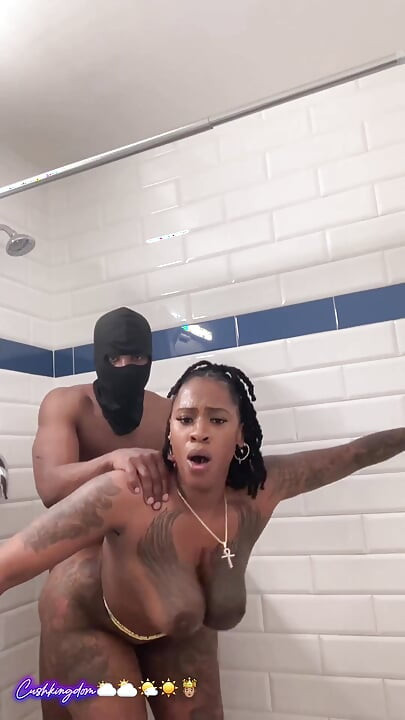 Big titty big booty Sex Goddess gets fuck hard in shower!