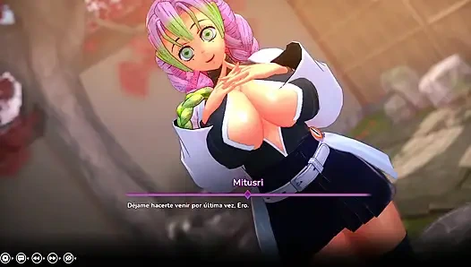 Hentai fantezim - demon slayer'dan Mitsuri Kanroji ile veda saksosu: kimetsu no yaiba