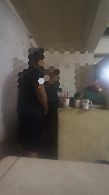 Stunning moment from "Maid fucked in the kitchen (almost discovered by my wife)"