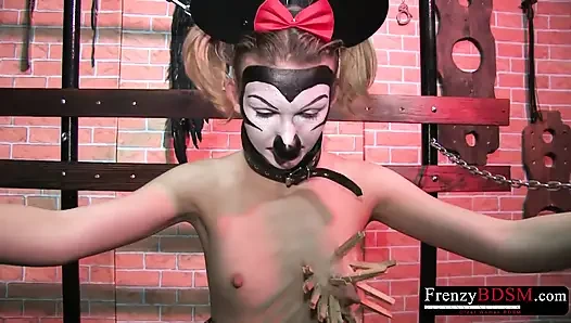 Sm Dominika Playing with Pierced Girl