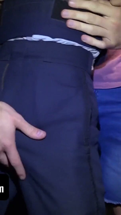 HOW BEAUTIFUL IT IS TO SEE TWO PRETTY COCKS INSIDE A SECURITY GUARD'S STRAIGHT HOLE | Clip 1