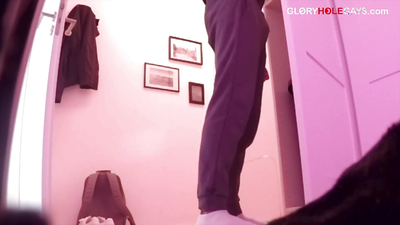 Straight Cock at the Gloryhole - Tongued Until He Cums