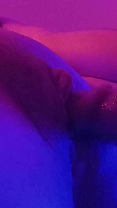 Rubbing my pumped clit and stretching my pussy with my biggest dildo