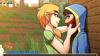 Minecraft arte cachondo - parte 41 - amor lésbico por loveskysan69