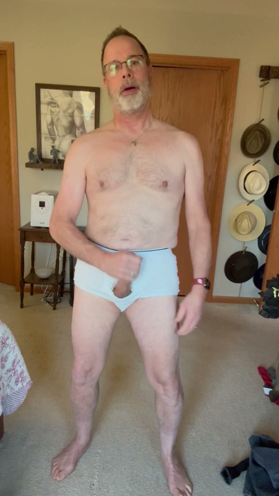Daddy strips for Jeff, asks for a cum shot | Clip 1