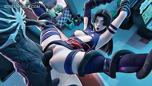 Yanlış anlama: psylocke x venom (3 boyutlu anime pornosu)