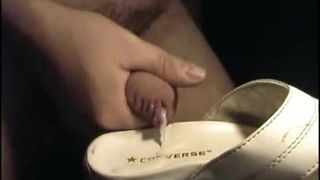 Jerking to a converse sandal