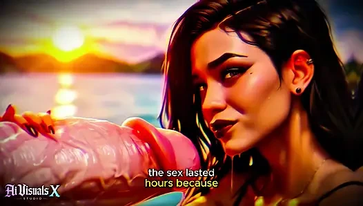 (4k) porno animasi ai 3d - baddie latina memuja kontol putih besar (asmr antar ras) - ai visuals x