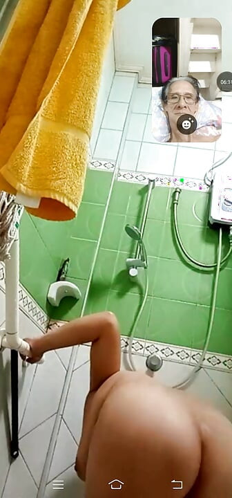 Just watching only for her showering
