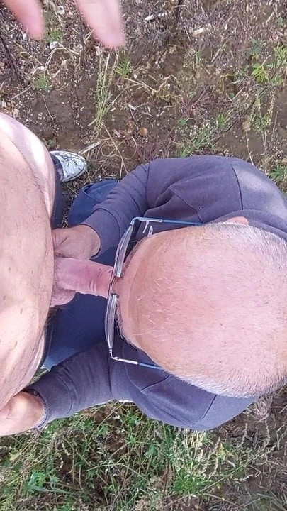 66 yo grandpa suck me in the forest