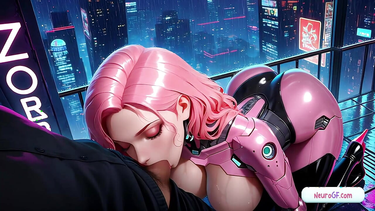 La belleza cyber se desnuda y se folla lentamente