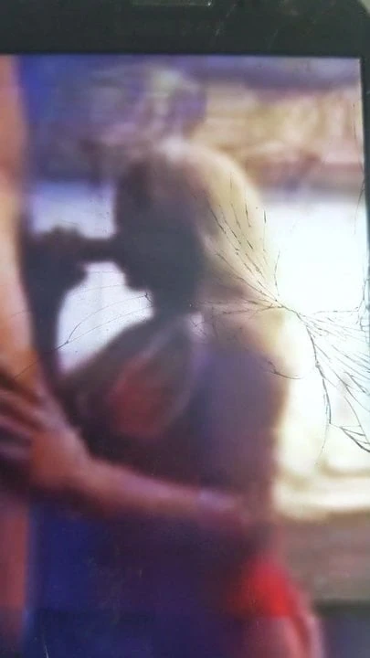 Sexy Latina sissy sucks big 9.5 inch white daddy cock