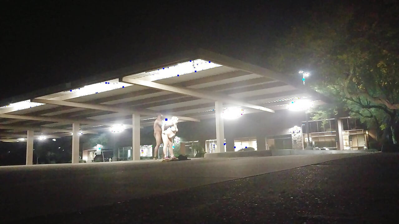 Risky sex in an empty parking lot!