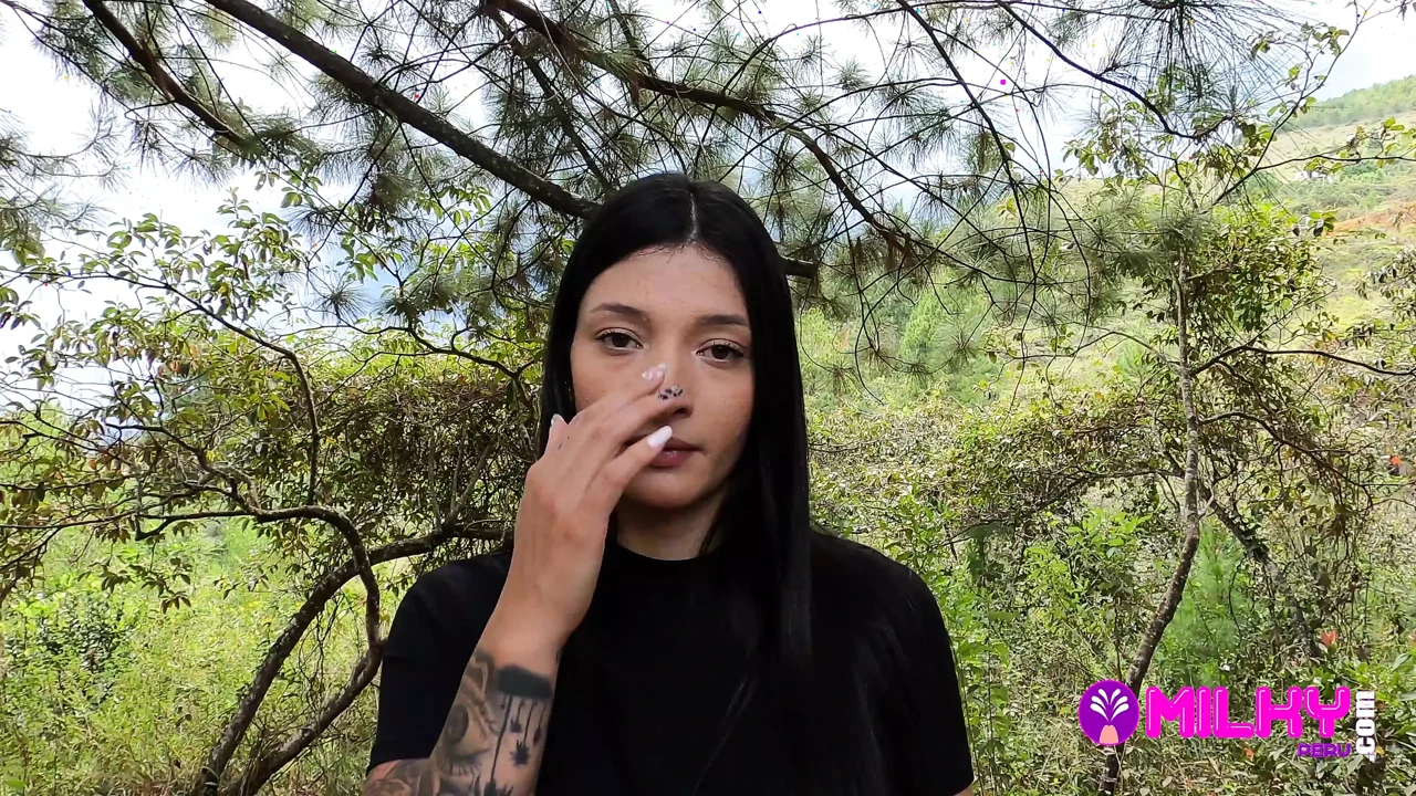 Offering Cash to Sexy Girl in the Forest in Exchange for Sex - Salome Gil