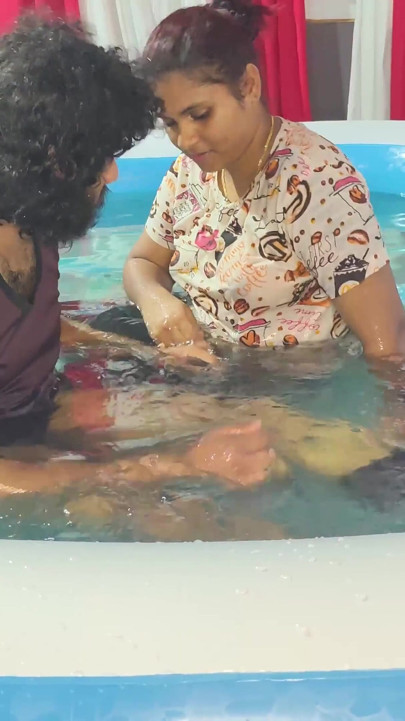 Mallu Couple Swimming Pool Fuck with Blow Job