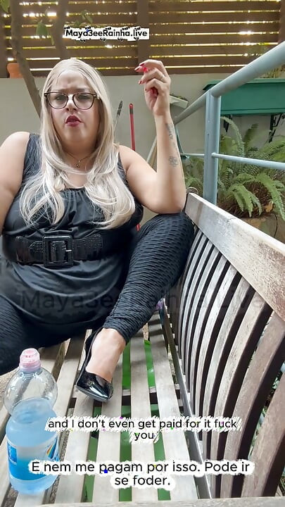 Good Morning Goddess Morning Smoke Break Seksowne legginsy w Grubych Grzmotu uda i Michael Kors Patent Pompy