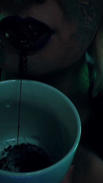 Jaw-dropping moment from "horror video JOI CEI jerk off cum eating instructions- hot scary witch Arya Grander - domination POV"