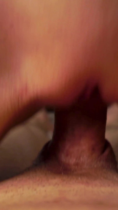 Spectacular moment from "POV Close up wet pussy cameltoe sliding and rubbing cock for creampie"