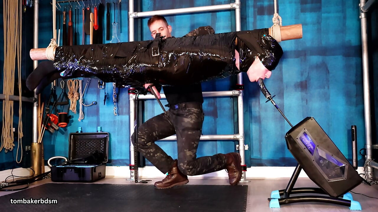 Suspended, Milked and Throat Fucked in Bondage 4K