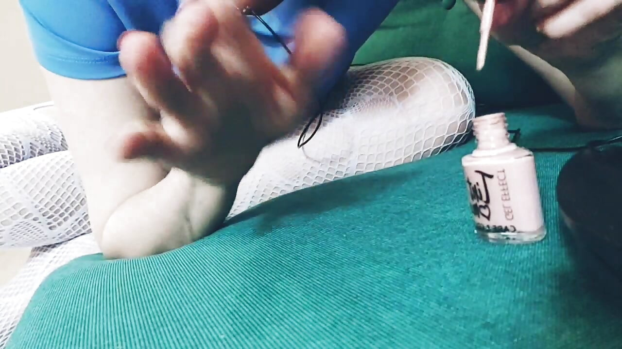 Eu pintei minhas unhas. Asmr