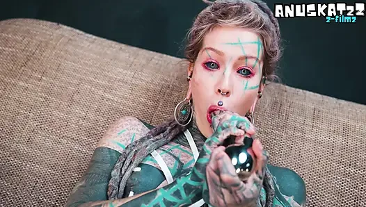Extreme Anal Solo Silver Toy Prolapse Play