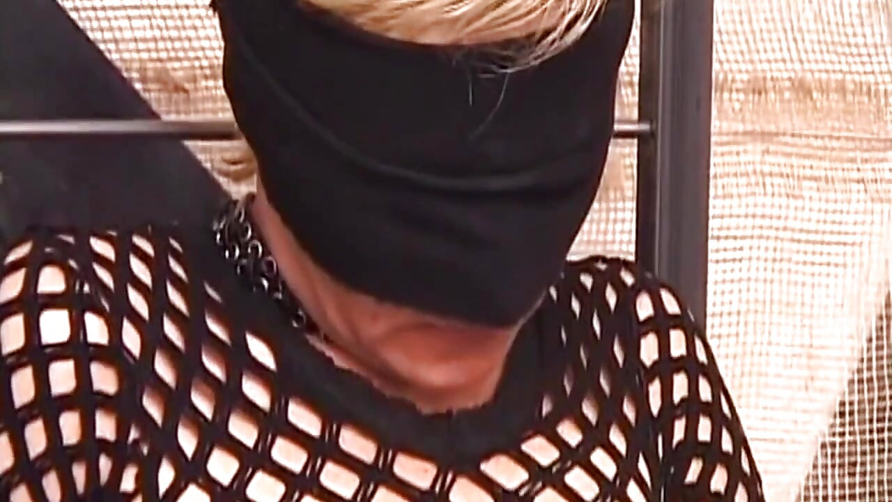 Blindfolded Blonde MILF Takes Rod and Fingers Deep