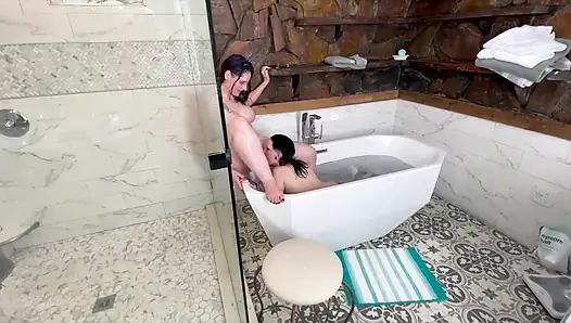 Horny Hotwife Hookup: Toys in the Tub