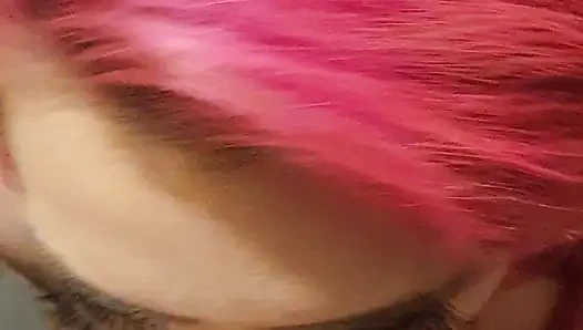 Sloppy Wet & Messy Hairjob with Cum in Hair