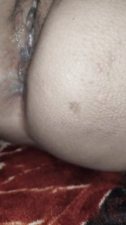 Pooja inserted cucumber into wife's pussy, pussy and ass exploded