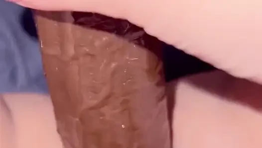 Can You Cock Fill Me up Like This BBC Dildo Does