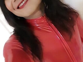 The Little Sissy in Red lack Outfit