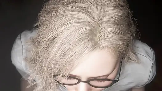 Resident Evil RE9 - Grace arbeitet über Nacht für diese beförderung WeiÃŸer Remix Color (Sound) WM von Madruga3D Animation 3D Hentai