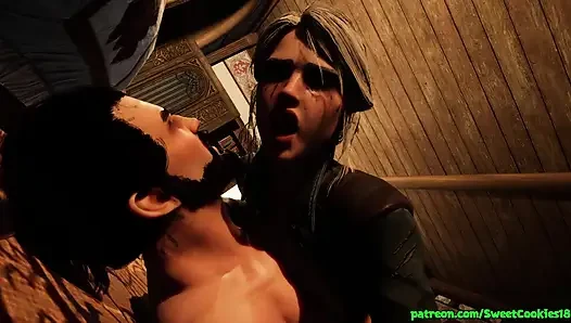 Грубый трах Ciri - кримпай и камшот на лицо
