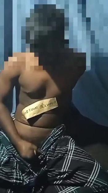 Emotional moment from "Gay masturbating videos"