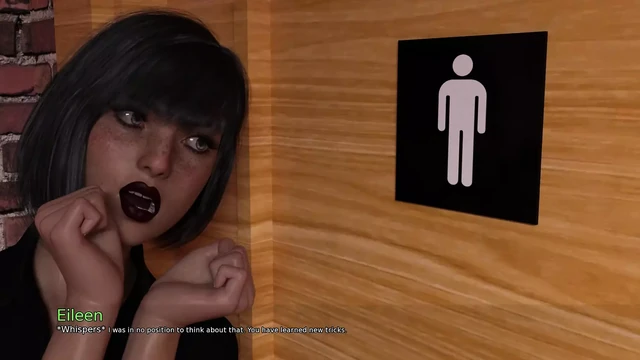 My Dorm 7 - Mark Is Licking His Ex-gf Pussy in Men Washroom