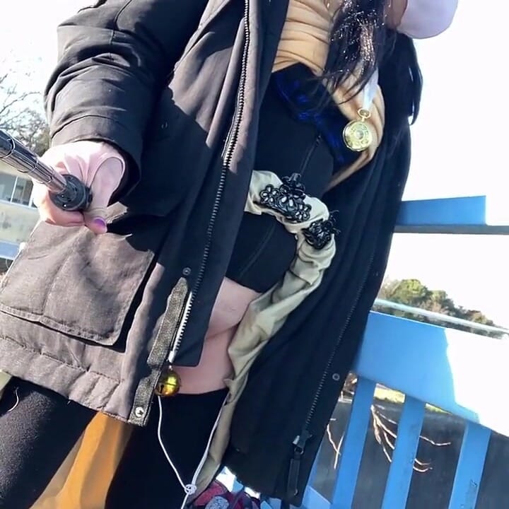 Self-training No. 47: Daily Morning Walk with Tack's Pussy on Display