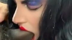 Chrissy Cocoabutter crossdresser drag swallows gorgeous bbc