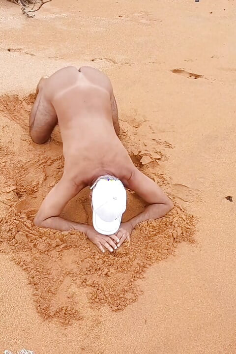 Ladysilva compilation on the naked beach showing off her hot ass