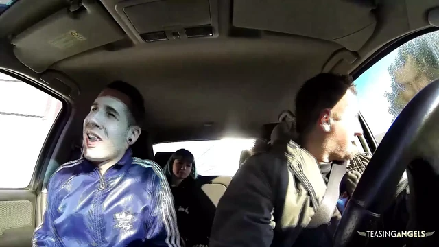 Cute girl with green hair is picked up and hardcore fucked